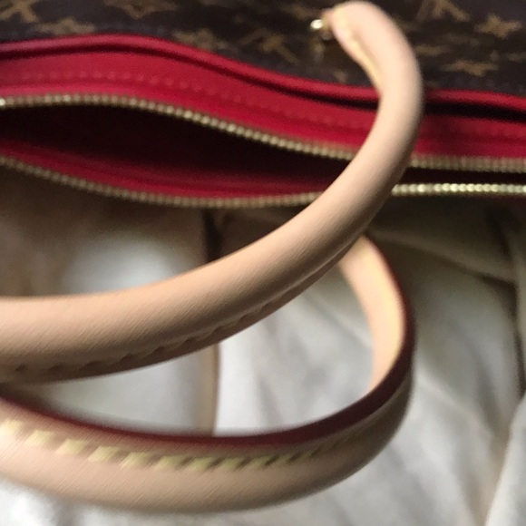 π LIKE NEW π W/ RECEIPT LOUIS VUITTON PALLAS ZIPPER BAG - Picture 16 of 16